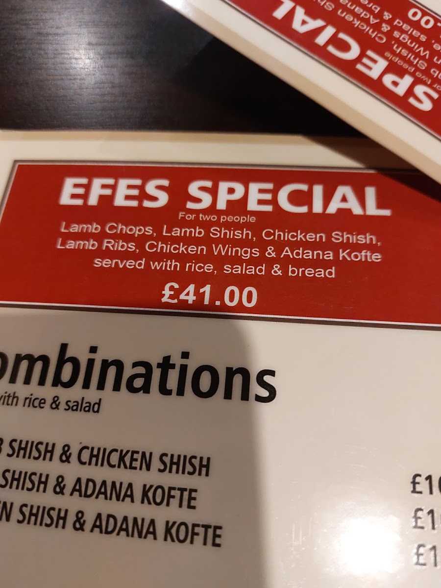 Menu - Efe's Bbq photo 6